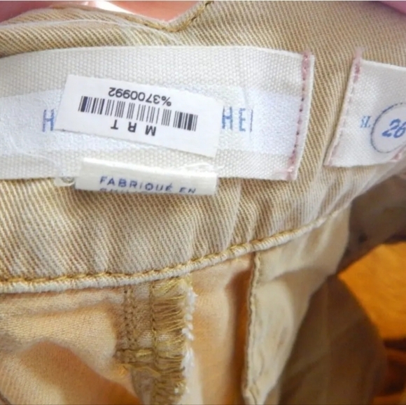 Hei Hei Anthropologie Yellow Pleated Crop Pants - Picture 2 of 4